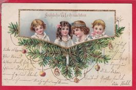 PRÄGEKARTE, FRÖHLICHE WEIHNACHTEN, 16.12.1903