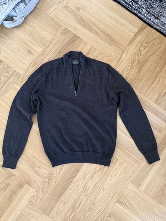 Pelikamo Dark Grey Half-Zip Sweater