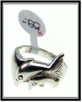 Delfin 925 Silber Fingerring Nr. 002