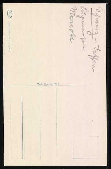 Cartoline postali: AK Morcote /Lago di Lugano, Panorama – Usato da Berlin venduto da bartko-reher 1