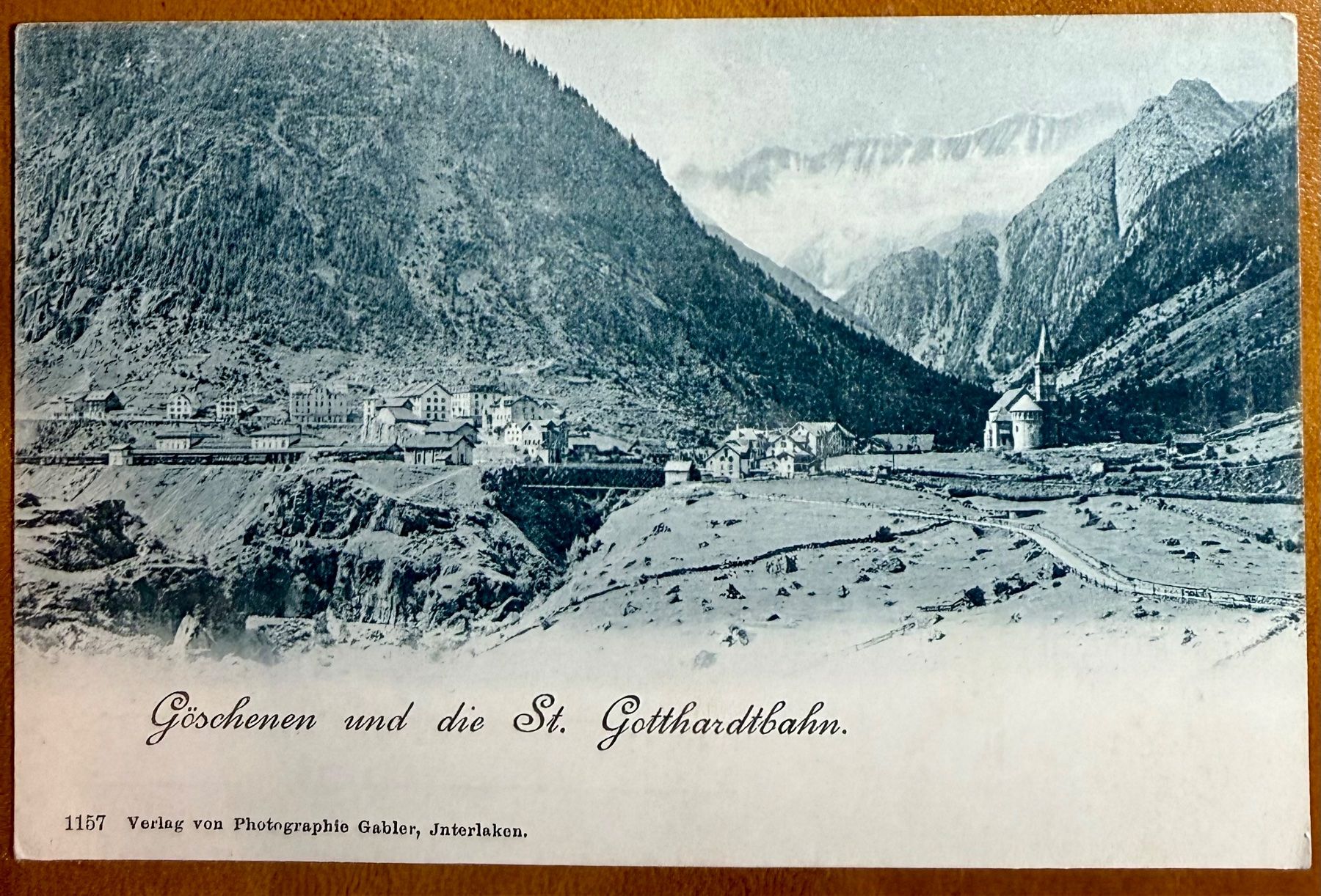 Cartoline postali: AK: Göschenen - St. Gotthardbahn - – Usato da Lutry venduto da Ediego