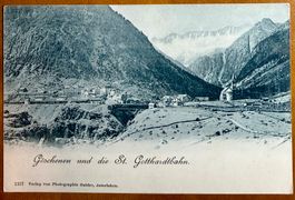 AK: Göschenen - St. Gotthardbahn -