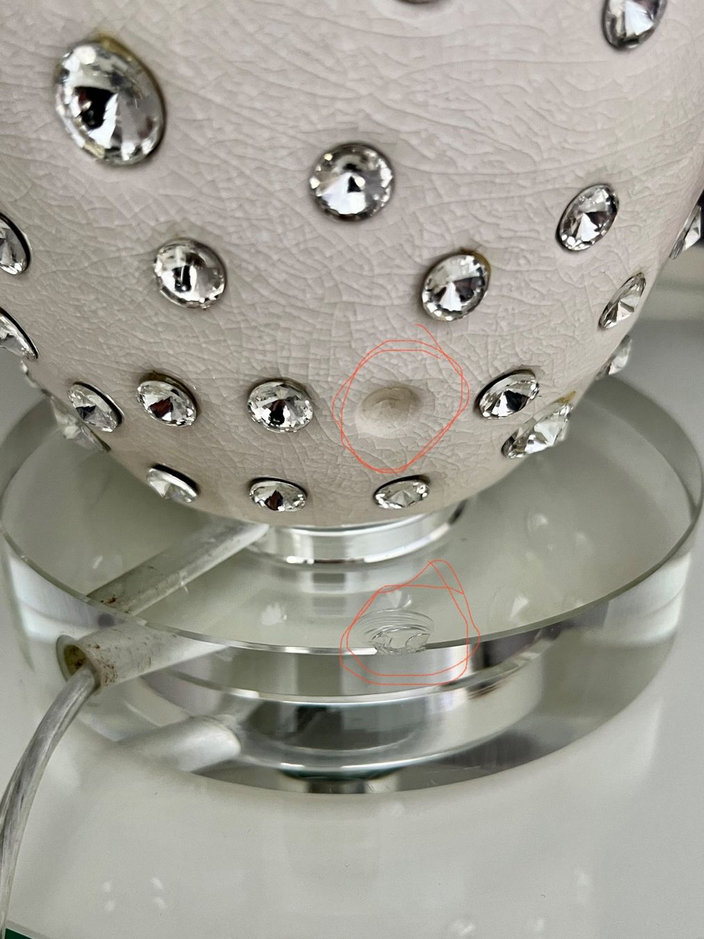 Lampade: 2 x Nachttischlampen weiss beige – Usato da Bonstetten venduto da kosamui303 3