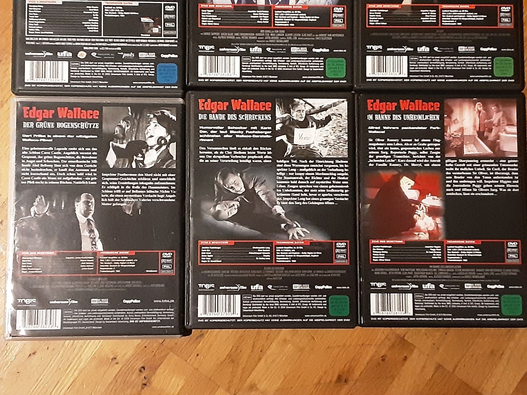 Tutti i DVDs: Edgar Wallace - 6 Filme – Usato da Wallisellen venduto da Sawr 3