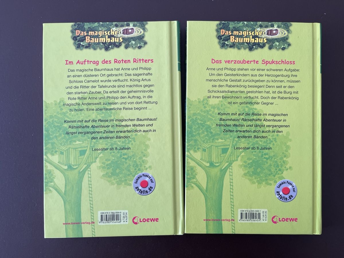 Libri: Das magische Baumhaus Buch 27 und 28 – Nuovo (secondo la descrizione) da Lommiswil venduto da Cabrio1 1
