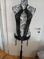 Schwarzer Spitzenbody Grösse M Reizwäsche Dessous Set