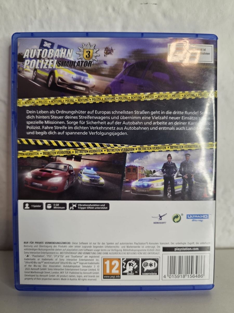 Sony Jeux: Autobahn Polizei Simulator 3 PS5 Game – D'occasion à Ehrendingen par bubulence 1