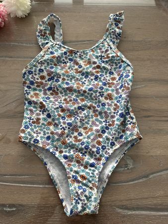 Badeanzug Gr.98/104 Sommerblumen Muster neuwertig 🏊‍♀️🤿