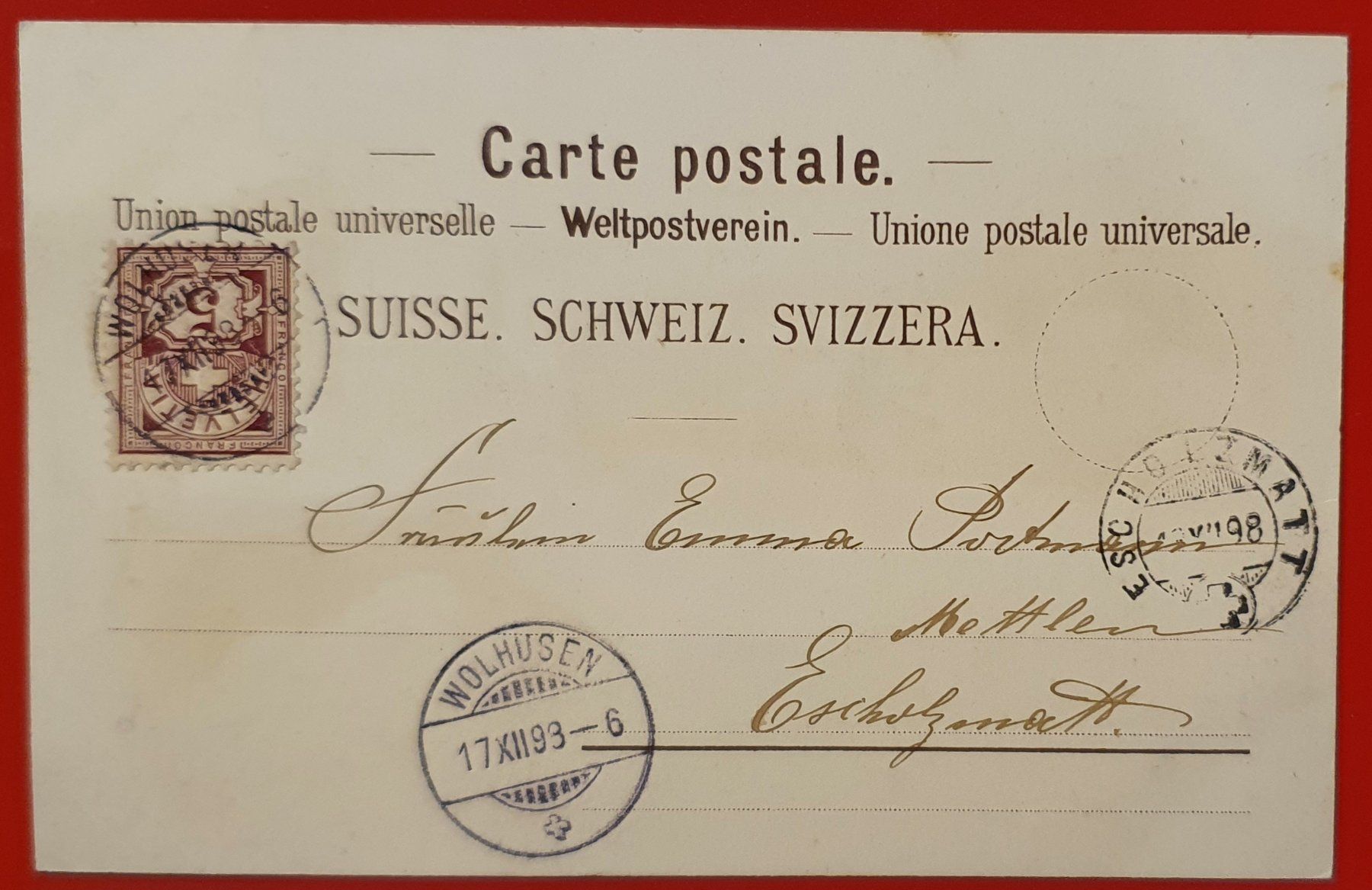 Cartoline postali: Gruss aus Luzern 1898 – Usato da Kreuzlingen venduto da Rschweiz1 1
