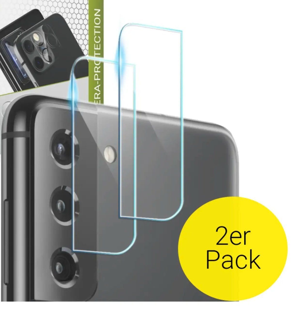 Bicchieri: Galaxy S22/S22plus - Kit de 2 Protecteurs verre caméra – Nuovo e nell'imballaggio originale da Morges venduto da DA-mobile