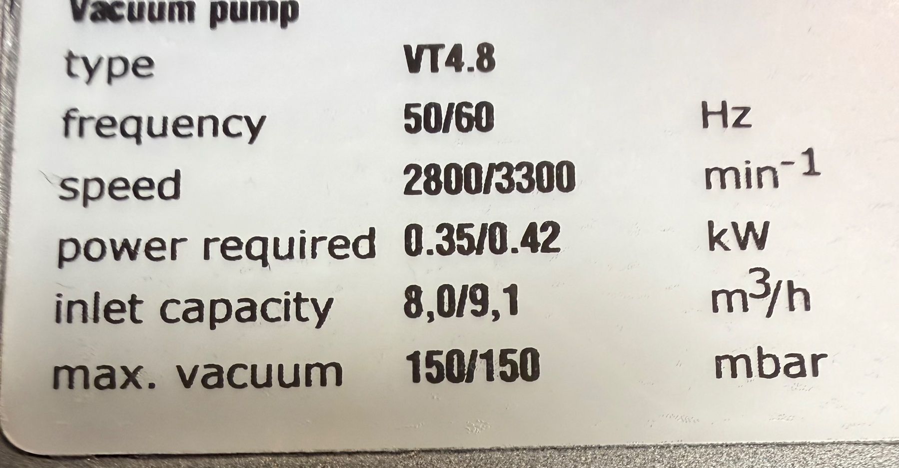 Accessori da laboratorio: Vakuumpumpe Becker VT4.8 – Usato da Rudolfstetten venduto da Aldo100 6