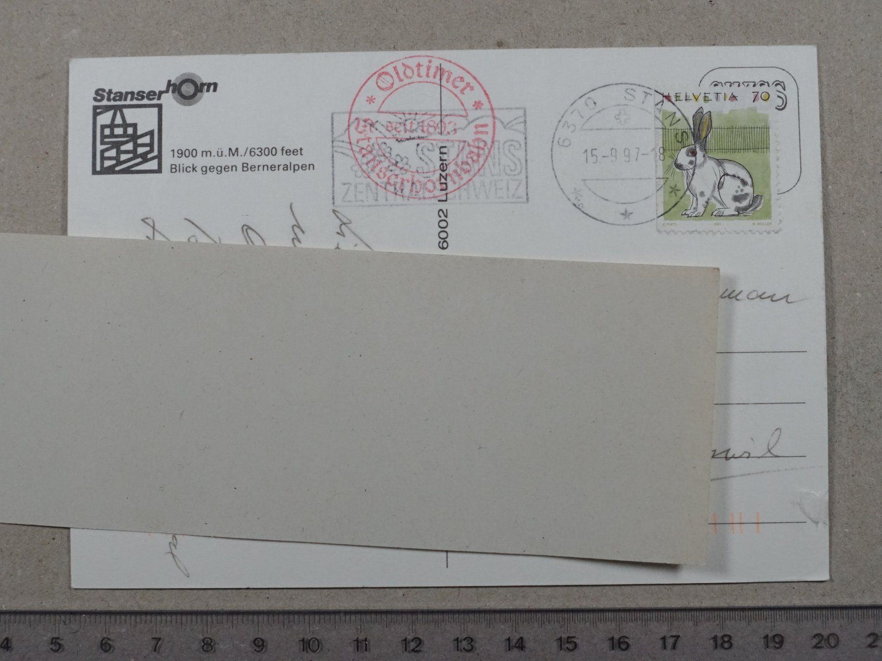 Cartes postales: Stanserhorn, 1997, belebt, Stans – D'occasion à Lenzburg par fh1 1
