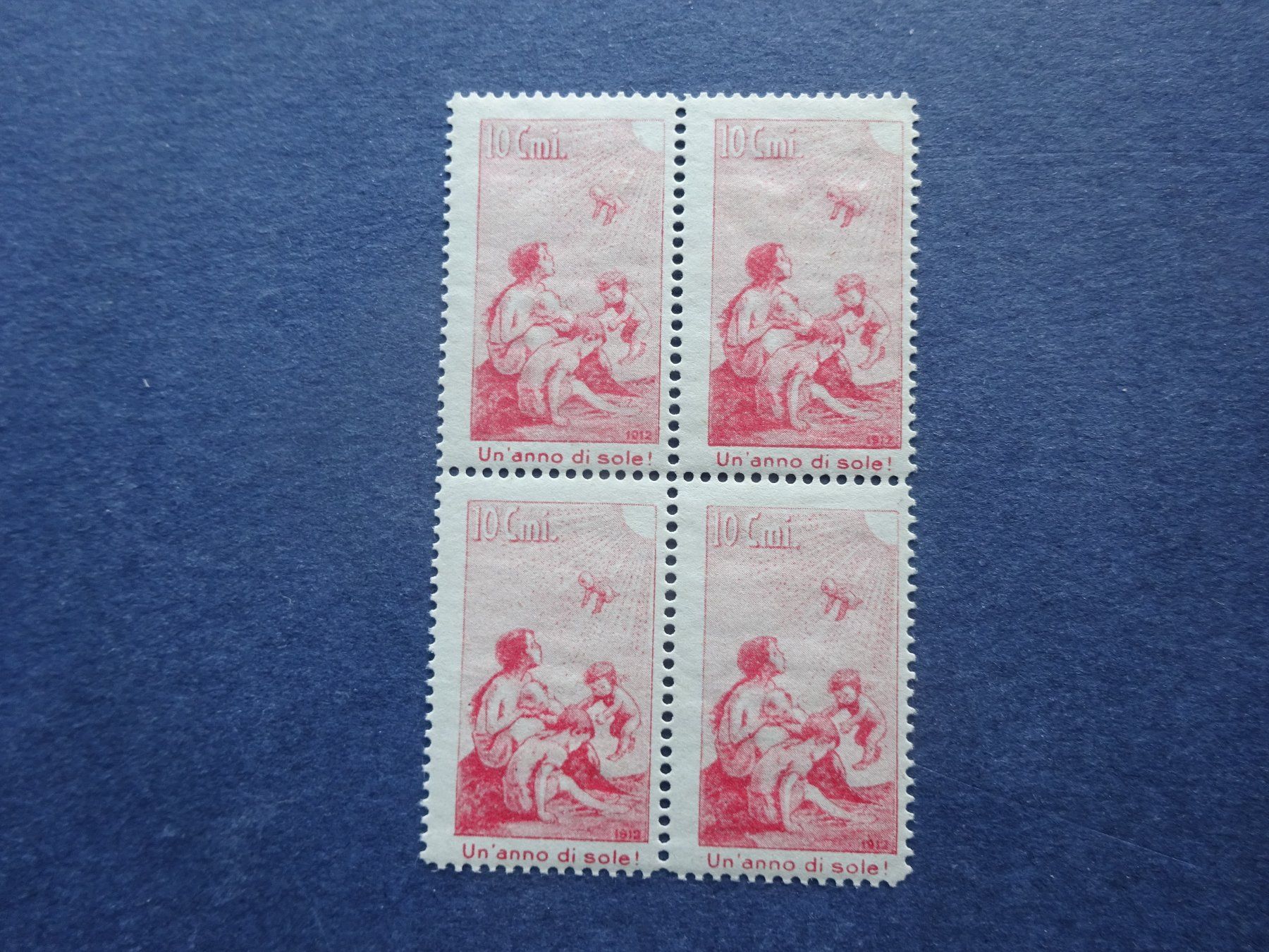 Tutti i francobolli: 1912 Pro Juventute im 4er Block postfrisch** – Usato da Appenzell-Steinegg venduto da adi1975 4
