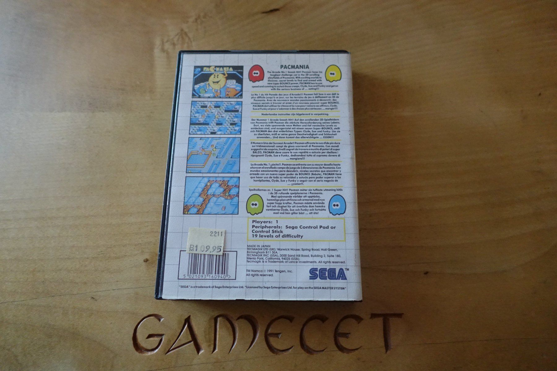 Sega Giochi: Pac-Mania - Sega Master System – Usato da Steinach venduto da Gamecet 3