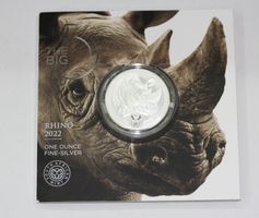 1 Unze 1 Unze, The Big Five Rhino 2022