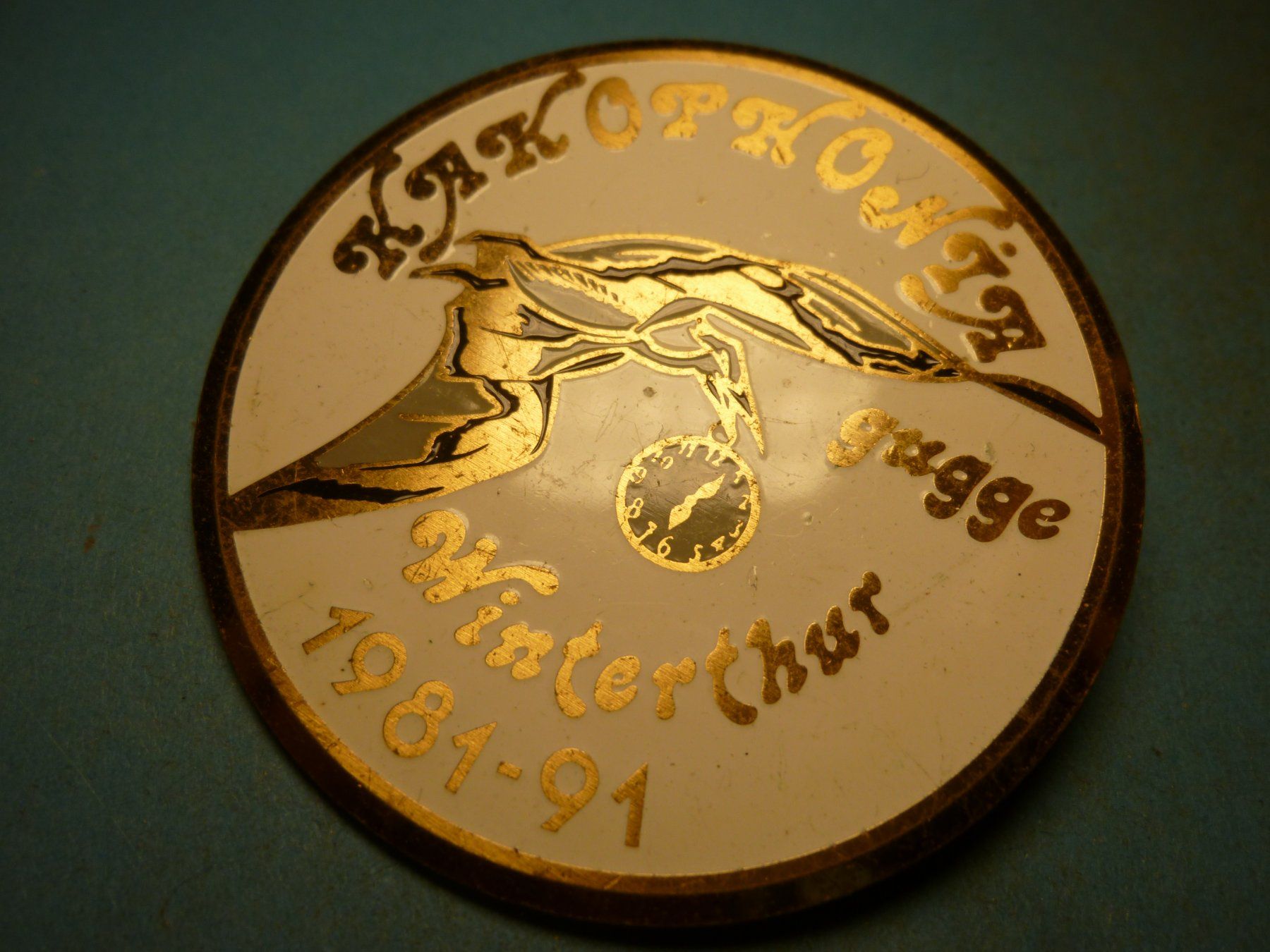 Placchette & Badge: WINTERTHUR 1991 GOLD – Usato da Ried (Muotathal) venduto da Mandarin02