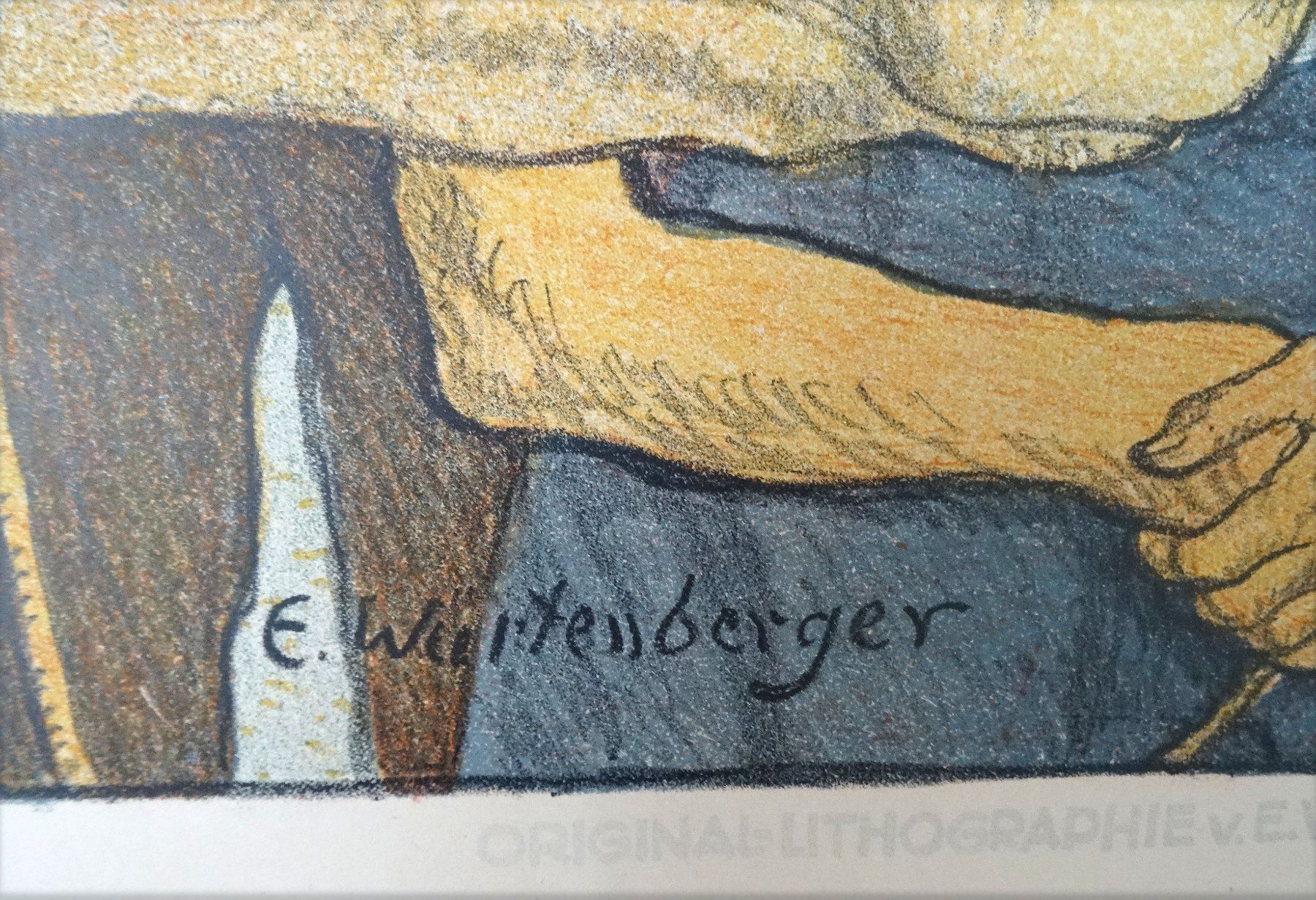 Grafica & Litografie: wunderschöne grosse orig. Lithographie von E. Würtenberger – Usato da Walzenhausen venduto da Hoppala79 2