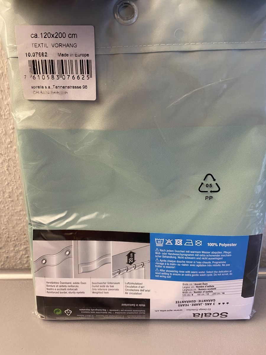 Vorhänge: Spirella Duschvorhang neu – Neu und originalverpackt aus Herrenschwanden von Cate67 2
