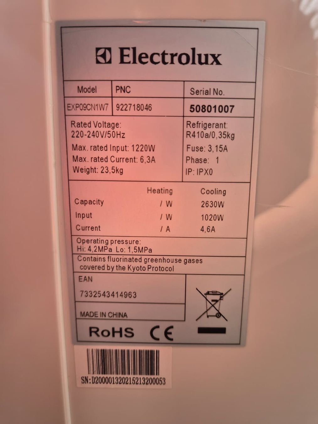 Electrolux Climatiseurs: Electrolux Klimagerät – D'occasion à Zürich par Leontin 2