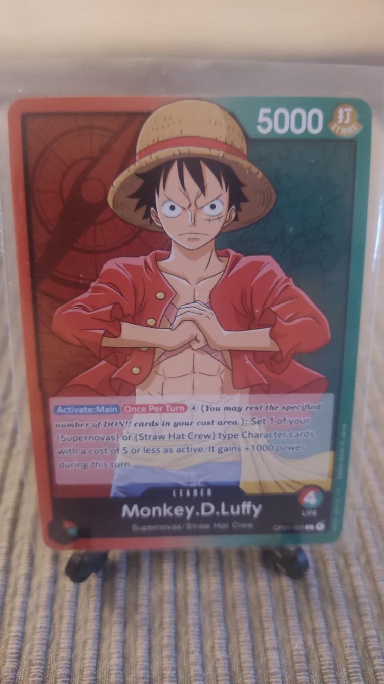 Bandai Sammelbilder & Trading cards: One Piece OP01-003 Luffy PRE-ERRATA – Neu (gemäss Beschreibung) aus Lausanne von Abstral1