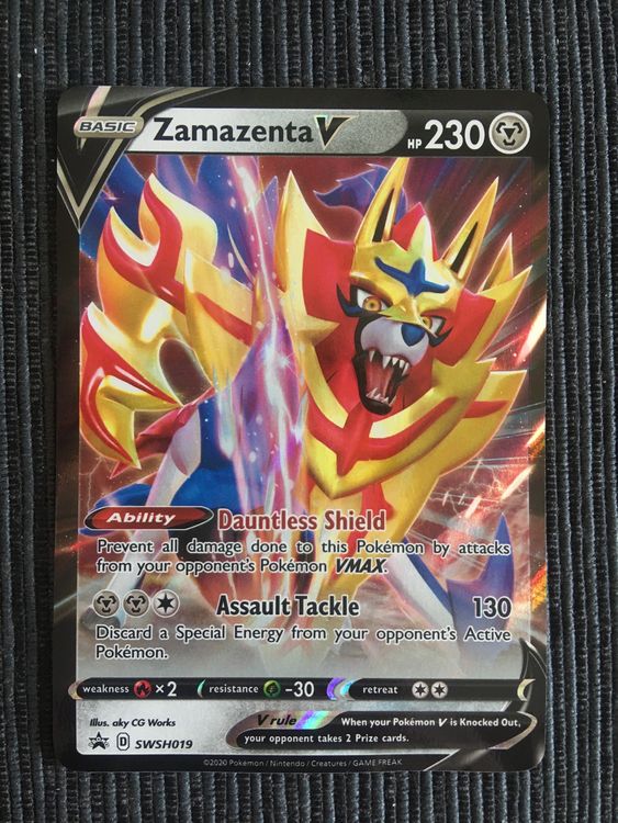 Pokemon Zamazenta V Promo Sword & Shield Eng | Kaufen Auf Ricardo