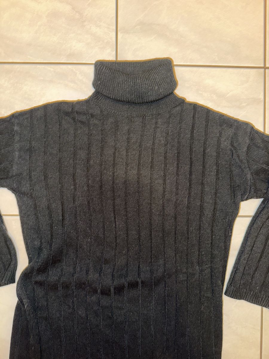 Vestiti: Schwarzes Strickkleid, Rollkragen – Usato da Hergiswil NW venduto da kaufe_bei_kaufmann 2