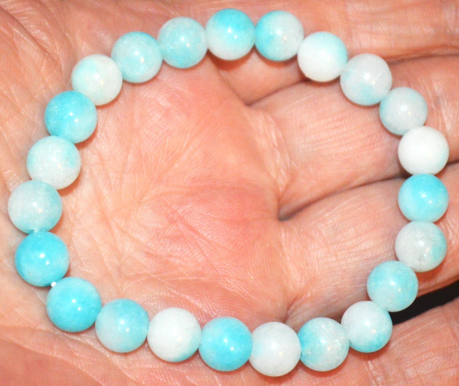 Armbänder & -reifen: Armband L-8946 – Larimar? Elastisch – Neu und originalverpackt aus Goldiwil (Thun) von han_v5b7 1