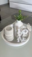 Decorative Tray with Tealight Holder Vase and LOVE letters