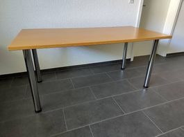 Tisch 160x80 buchenfarbig