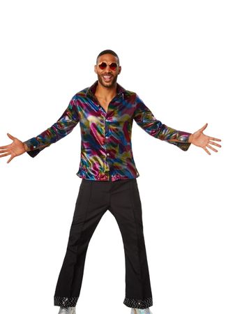 neues Herrenkostüm Disco King Grösse XL