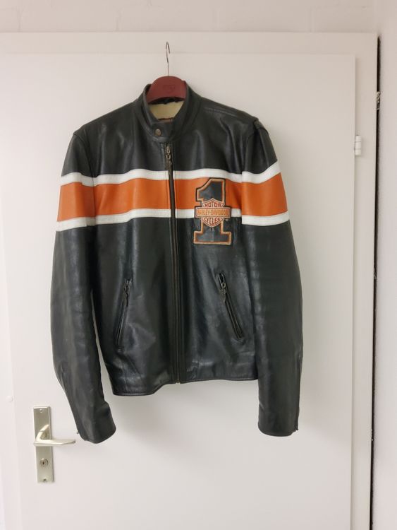 Harley-Davidson Lederjacke Für Herren – Aus Rindsleder, Mit Protektoren, Slim Fit, Größe XXL
