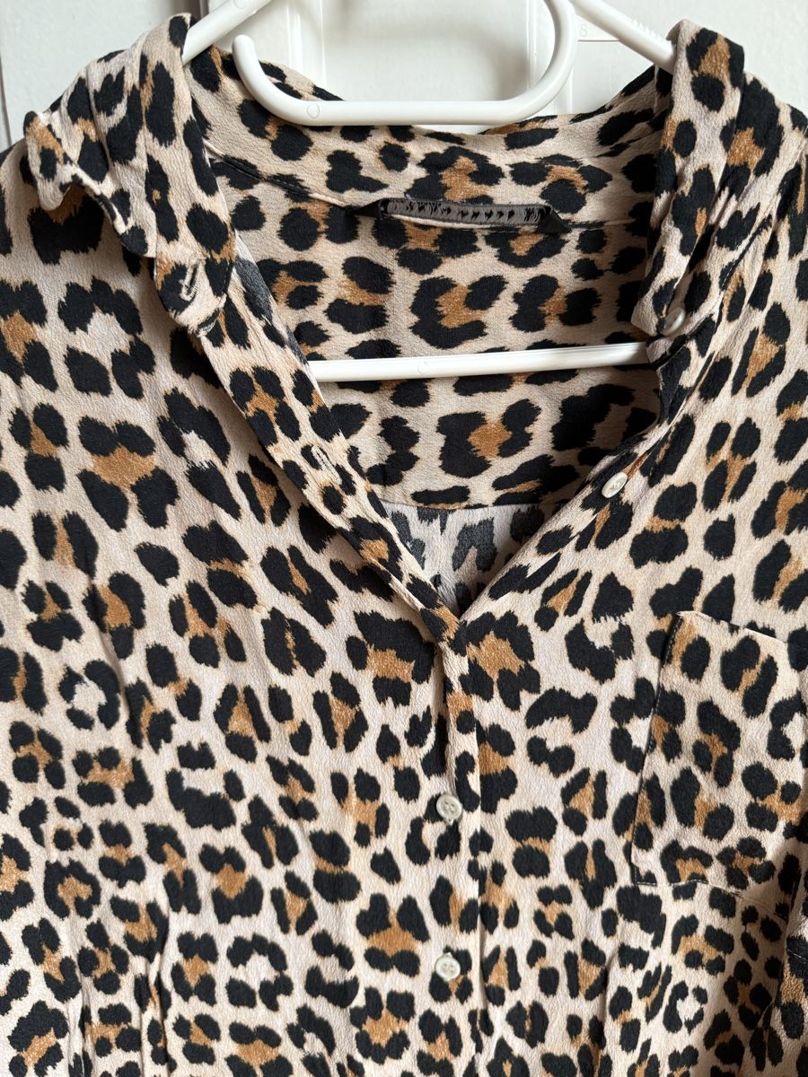 Zara Camicette: Leopard print Shirt - Zara - Size M – Usato da Genève venduto da jul_5xsn 1