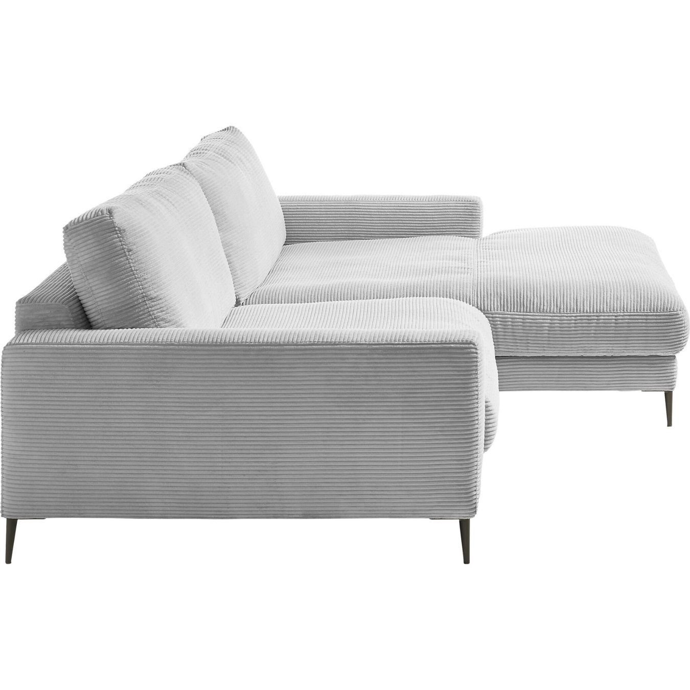 Divani: Ecksofa  Uptown in Cord Grey rechts – Nuovo e nell'imballaggio originale da Bischofszell venduto da deluxe-moebel 3