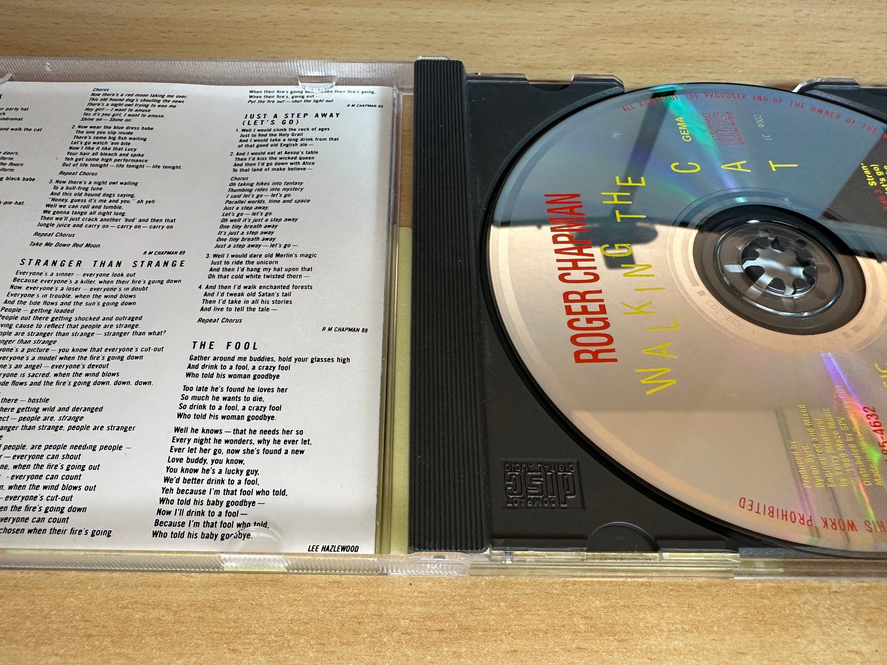 CDs: A1 Roger Chapman – Walking The Cat – Gebraucht aus Rikon im Tösstal von Alpenmutz 2