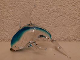 Murano Glas Delfin, Sammlerstück, Top Zustand, Vintage