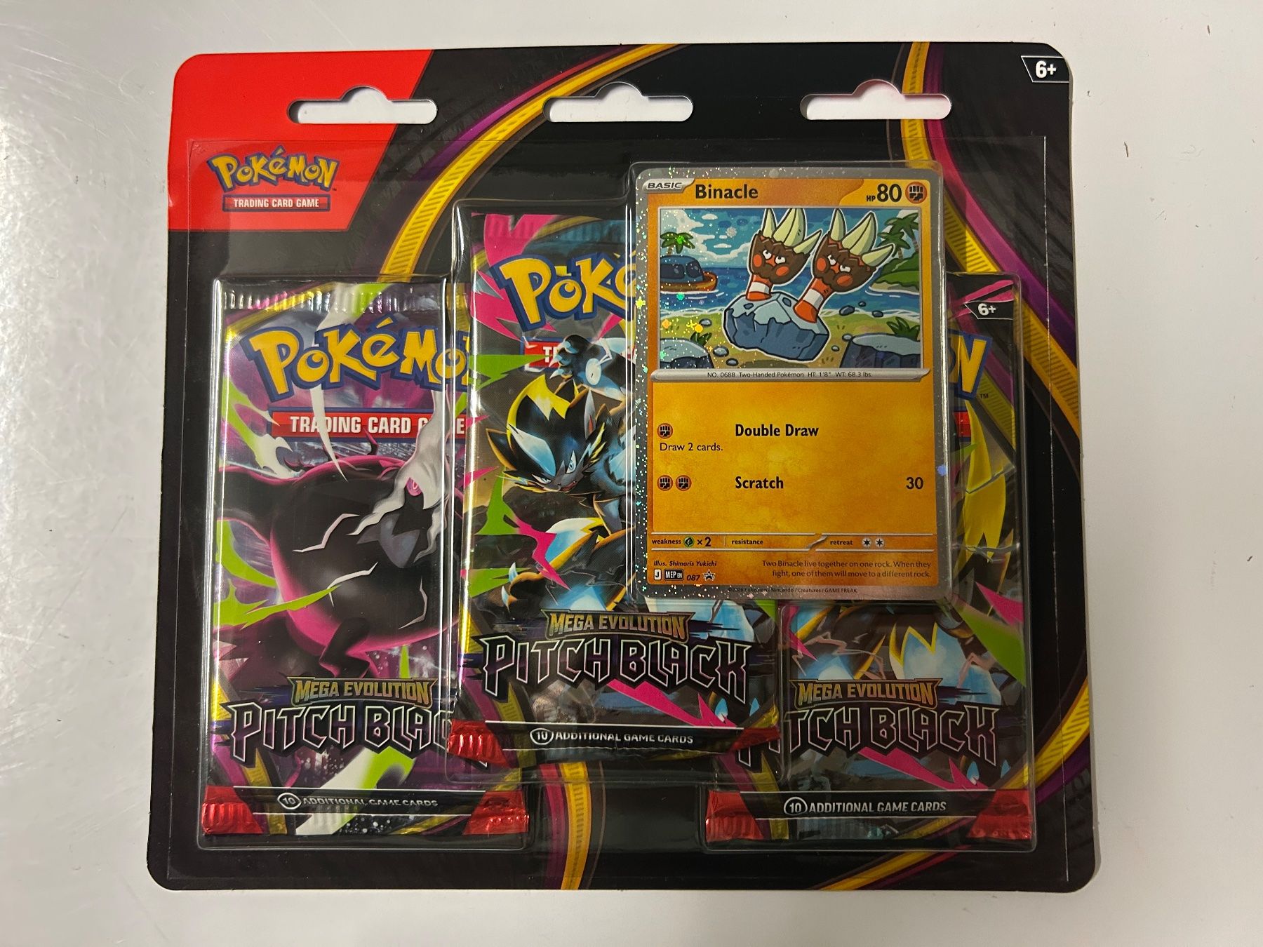 Pokémon Carte collezionabili: Pokemon Mega Evolution: Pitch Black 3-Pack Blister EN – Nuovo e nell'imballaggio originale da Wangen an der Aare venduto da SG94