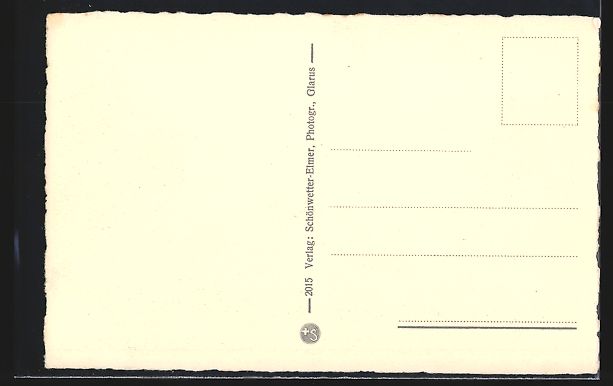 Cartoline postali: Glarus, Volksgarten mit Hotel Glarnerhof – Usato da Berlin venduto da bartko-reher 1