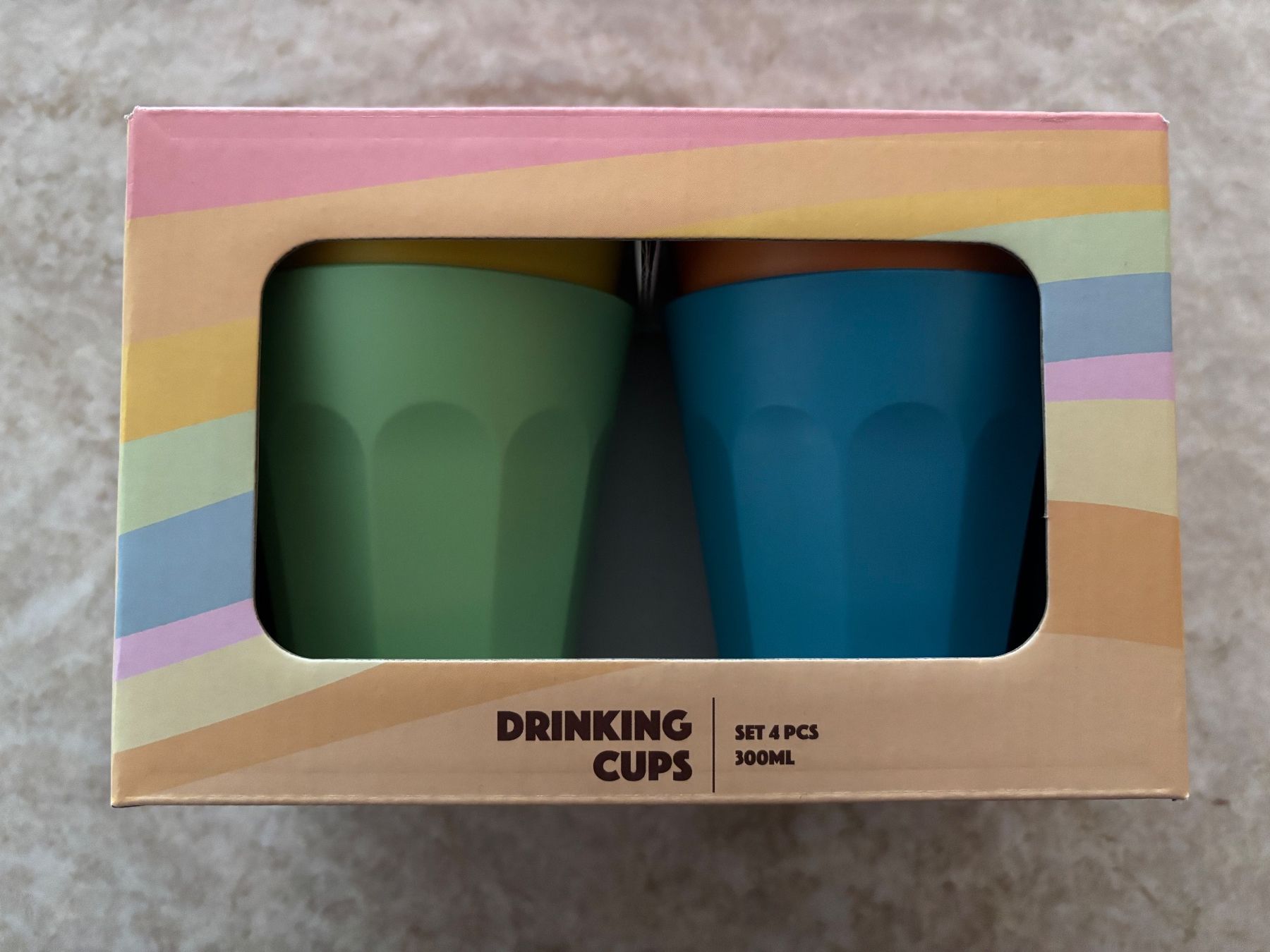 Bicchieri: 4er Set Trinkbecher, Drinking Cups, neu, 300ml, Top! – Nuovo e nell'imballaggio originale da Weissbad venduto da FlickflauderY 1