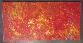Gemälde Kunstwerk Bild 50 x 100cm