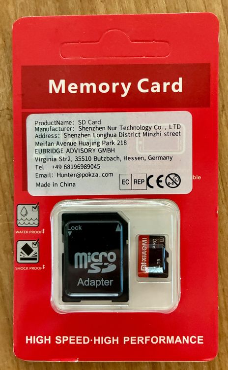 Xiaomi Cartes mémoire: Xiaomi Micro SD Card 1TB, Neu, Originalverpackt! – Neuf avec emballage d'origine à Zürich par tersus1981