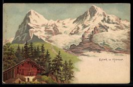 Eiger, Blick auf die Gipfel von Eiger un