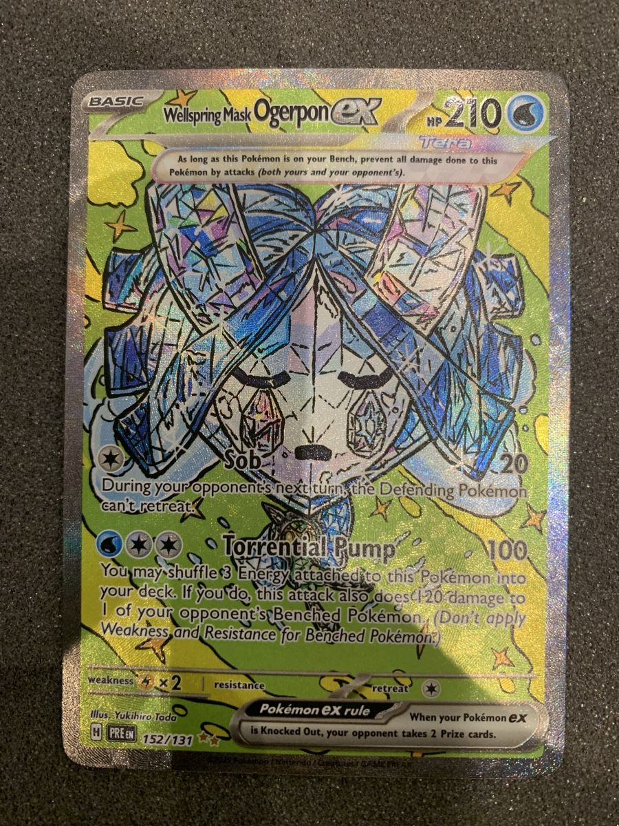 Pokémon Sammelbilder & Trading cards: Wellspring Mask Ogerpon EX 152/131  – Gebraucht aus Bironico von ars_z6lb 1