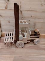 Goki Holz-Gabelstapler mit Palette – Voll funktionstüchtig