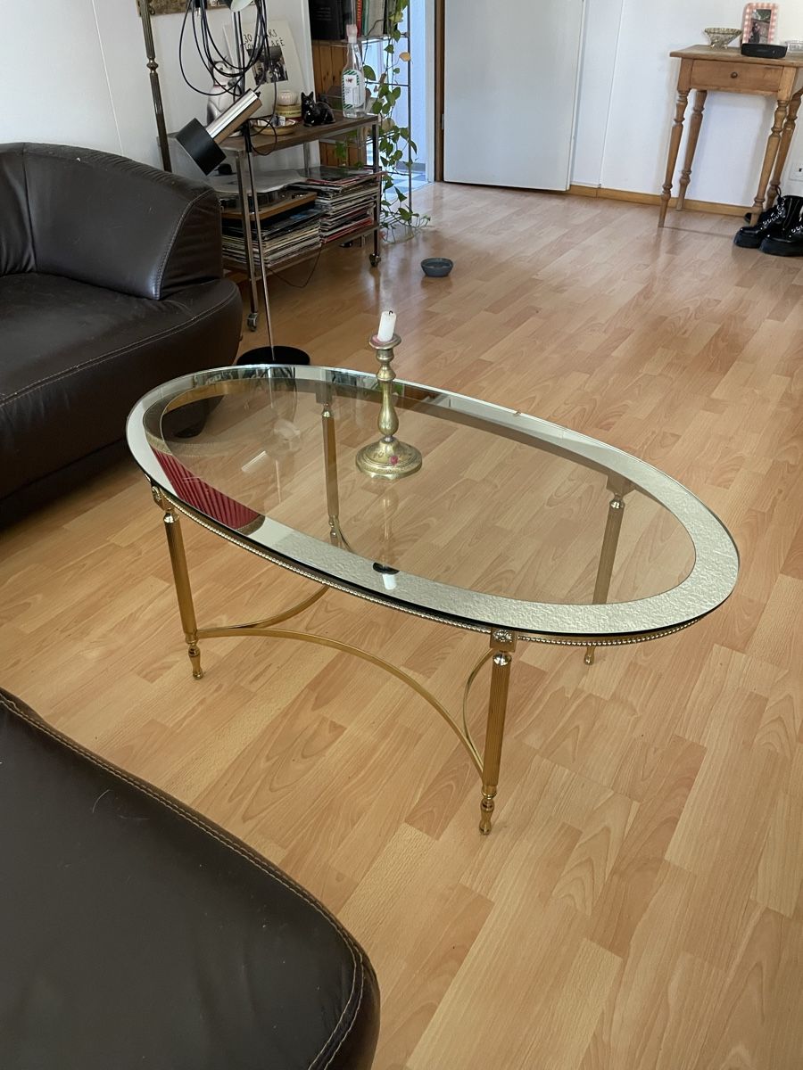 Tavoli: table de salon vintage en verre – Usato da Biel/Bienne venduto da atomkinder 1
