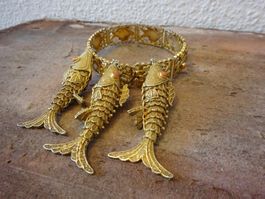 Armband Koralle Fische China / 925 S vg.
