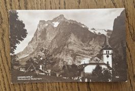Grindelwald, Kirche mit Wetterhorn