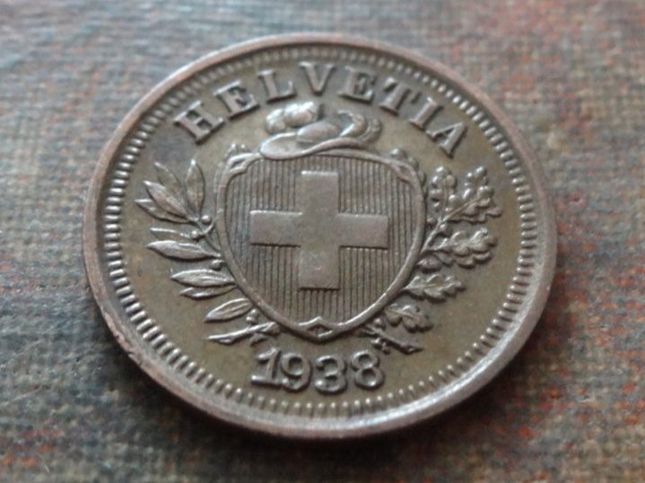 Alle Münzen: 1 Rp. 1938   (B) – Gebraucht aus Romanel-sur-Lausanne von Swift13