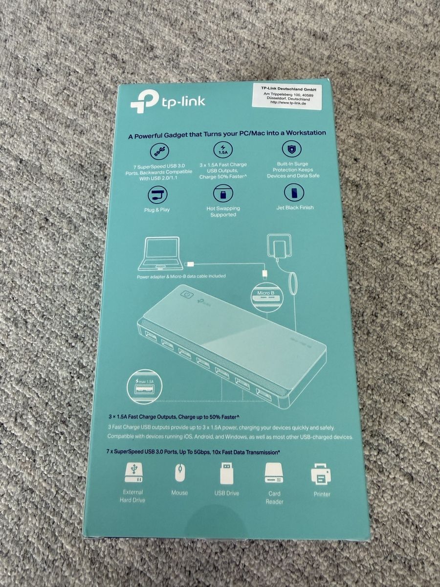 TP-Link Hubs & Switches: UH700 TP-Link USB 3 7-Port Bridge / Data-Hub – Neuf (Voir description) à Zürich par Dometheg 1