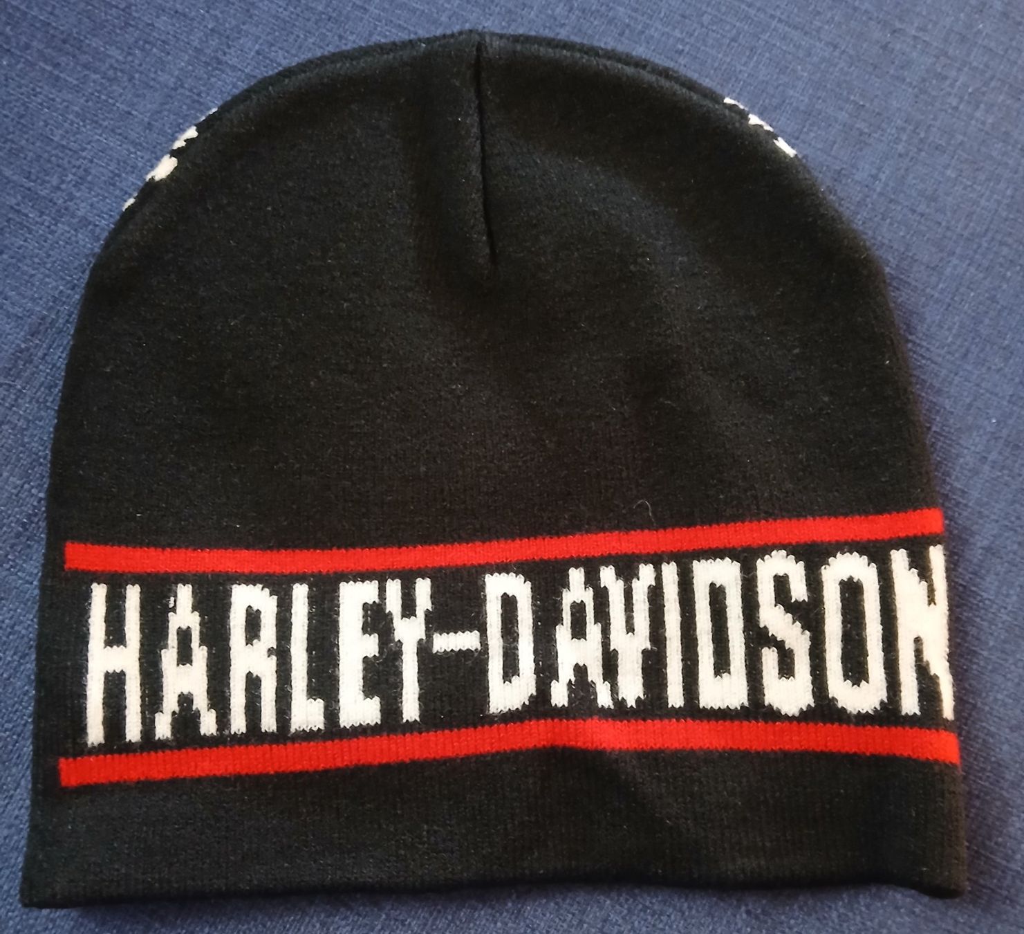 Harley-Davidson Copricapi, berretti & cappellini: Bonnet Harley-Davidson noir J009 – Nuovo e nell'imballaggio originale da Allens venduto da MADE.IN.ROCK.N.ROLL 4