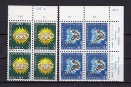 R2563  /  Jeux olympiques 1948 fils de soie Bleu/rouge/jaune